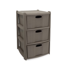 Rattan Drawers Storage (3 Drawers)