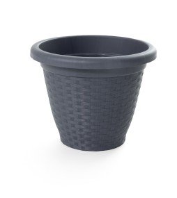 Vaso Rattan con Fori di Drenaggio