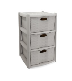 Rattan Drawers Storage (3 Drawers)