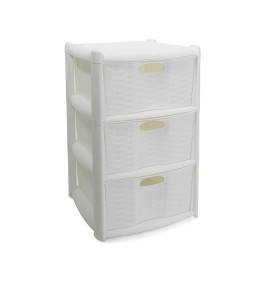 Rattan Drawers Storage (3 Drawers)