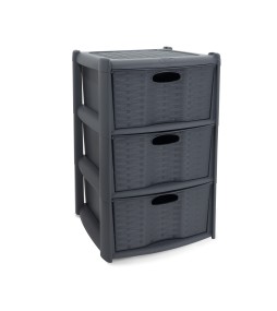 Rattan Drawers Storage (3 Drawers)