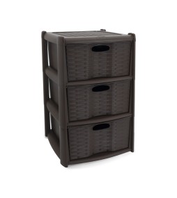 Rattan Drawers Storage (3 Drawers)