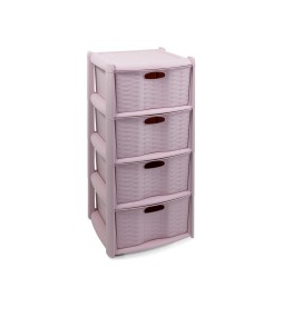 Rattan Drawers Storage (4 Drawers)