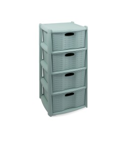 Rattan Drawers Storage (4 Drawers)