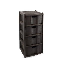 Rattan Drawers Storage (4 Drawers)