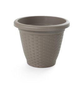 Vaso Rattan con Fori di Drenaggio