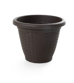 Vaso Rattan con Fori di Drenaggio