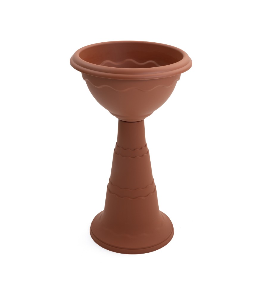 Vulcano Column Cup Tall Terracotta