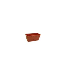 Capri Window Box with Saucer Terracotta