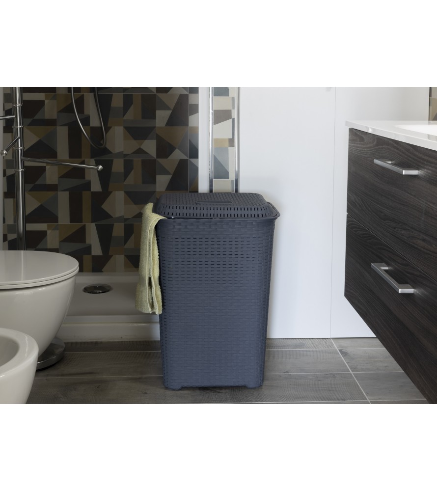 Rattan Laundry Basket Lt.60